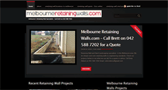 Desktop Screenshot of melbourneretainingwalls.com